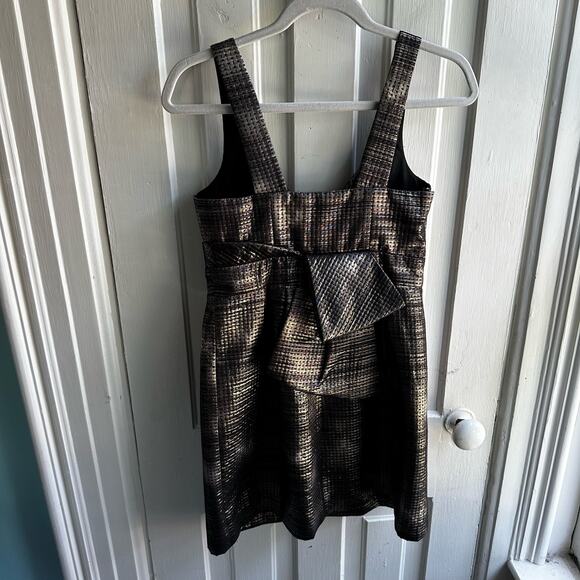 Saks Fifth Avenue 548 Metallic Silver Dress - Picture 5 of 8